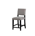 Linon Corey Counter Stool- Washed Velvet Dark Gray Washed Velvet Dark Gray