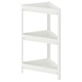 Ikea Plastic Tssp Corner Shelf Unit (White, 33x33x71 cm)
