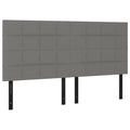 Vidaxl Headboard 4 Pcs, Upholstered Headboard For Bed Home, Bed Headboard With Wooden Leg, Bedroom Furniture, Dark Gray 39.4"X2"X30.7"/34.6" Fabric