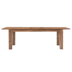 New Pacific Direct Bedford Butterfly Dining Table Extension Brushed Brown Wood