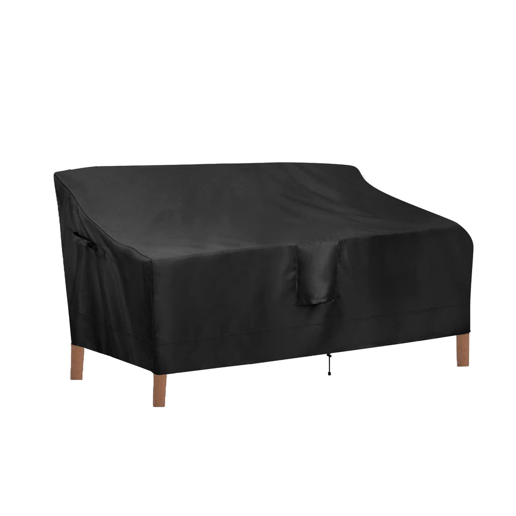 Outdoorlines Outdoor Waterproof Patio 3-Seater Couch Cover - Uv Resistant Patio Sofa Furniture Covers Weatherproof Heavy Duty Glider Covers For Outdoor Furniture, 76Wx32.5Dx33H Inches, Black