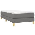 vidaXL Modern Twin XL Bed Frame in Dark Gray - Sturdy and Comfortable with Plywood Slats for Uniform Support and Easy Assembly