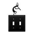 Village Wrought Iron Kokopelli Double Switch Cover