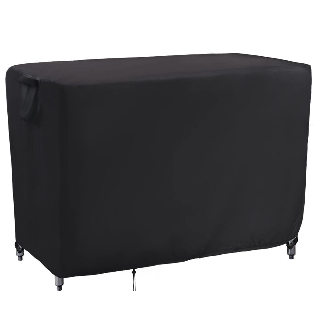 Kingling Outdoor Table Cover For Outdoor Wicker Bar Cart, 48 Inch Waterproof Patio Bar Table Cover For Outdoor Beverage Serving Cart Cover - 48''L X 18''W X 36''H