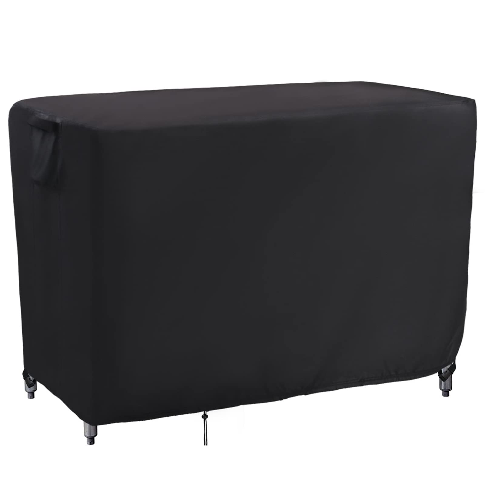Kingling Outdoor Table Cover For Outdoor Wicker Bar Cart, 48 Inch Waterproof Patio Bar Table Cover For Outdoor Beverage Serving Cart Cover - 48''L X 18''W X 36''H