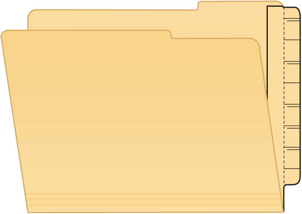 Tabbies Extenda-Folder Strips, Convert Top Tab Folders Into End Tab File Folders, Manila, 1/2 Tab Extension, Under-Cut, 100/Box