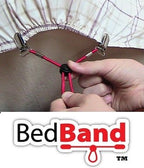 Bed Band Bed Sheet Holder Gripper Suspender Strap Black 1 Pack