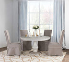 Kosas Home Adrienne Dining Tables, Distressed Warm Gray