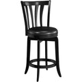 Hillsdale Savana Wood Kitchen Counter Height Stool, 29.5 High, Black