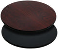 2 Pk. 42 Round Table Top with Natural or Walnut Reversible Laminate Top