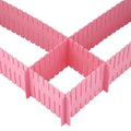 D Classic Decor Adjustable Stretchable Interlocking Drawer Clapboard Divider/Grid Closet Sorting Partition/Plastic Strips Separa