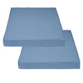 Covers & All Square Outdoor Cushion Covers For Patio Furniture For Patio Furniture, Water, Tear & Uv Resistant Slipcover With Double Zippers (Pack Of 2) (20' L X 20' W X 4' Thick, Sky Blue)