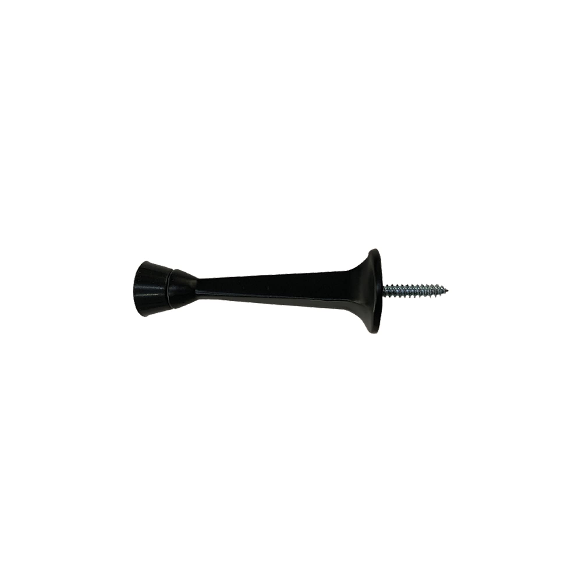 Door Stop Wall Protector With Rubber Tip - Matte Black Solid Steel Cast Door Stoppers 20-Pack - Design House, 188110