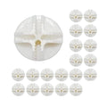 20 Pcs White Plastic Wire Cube Connectors Wire Grid Cube Connectors for Modular Closet Storage Organizer and Wire Grid Cube Stor