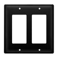Village Wrought Iron Plain Double GFCI Cover