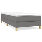 vidaXL Modern Twin XL Bed Frame in Dark Gray - Sturdy and Comfortable with Plywood Slats for Uniform Support and Easy Assembly