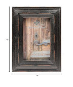 Lawrence Frames 4X6 Weathered Black Wood Picture Frame