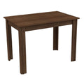 Madesa Dining Table Rectangular Table Top Sturdy Wooden 104 Cm For Dining Room And Kitchen  Brown