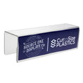 Source One Deluxe Clear Acrylic Name Plate (2 1/4 Inch Hook, Name Plate)