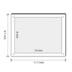 Niubee Clear Acrylic 8X10 Wall Mount Picture Frame, Floating Frames For Photography Display (3 Pack)