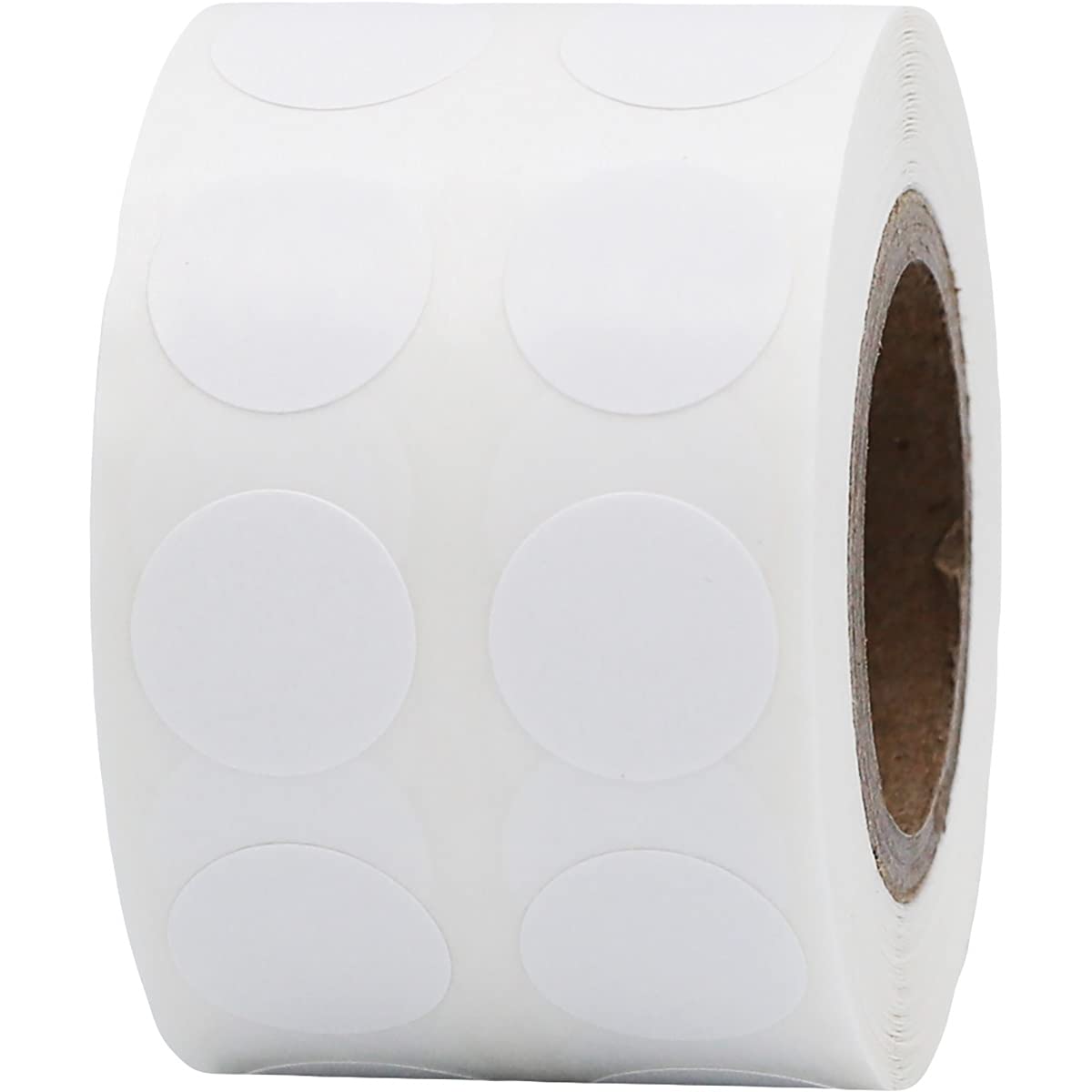 White 1/2' Inch Round Adhesive Labels 1,000 Color Coding Dot Stickers For Efficient Inventory Management, Crafting Projects, An