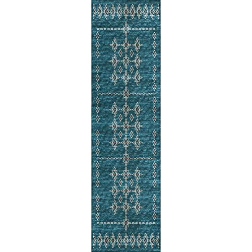 Sedona Sn3 Blue Transitional Rug Runner 2' 3" X 7 ' 6"