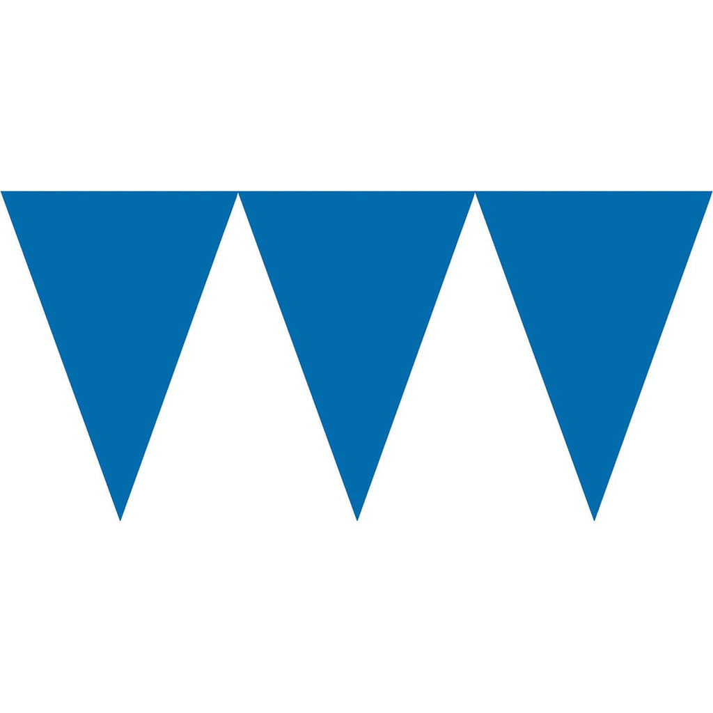 Paper Pennant Banner | Bright Royal Blue | Party Decor