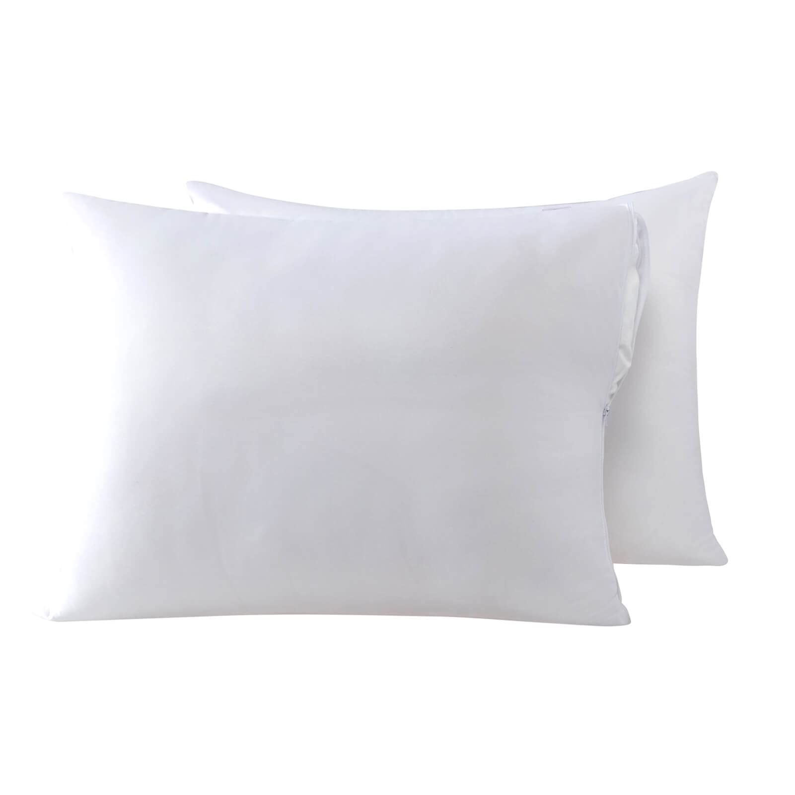 Cooling Bamboo Viscose Feather Proof Pillow Protectors With Zipper Standard Size Waterproof Down Proof Covers For Bed Pillows 2