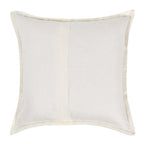 Kosas Home Kingston 26X26 Stripe Linen And Solid Cotton Euro Sham In Ivory