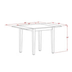 East West Furniture 1MZBR3-LWH-02 3 Piece Dining Room Furniture Set Contains a Rectangle Dining Table with Dropleaf and 2 Light Beige Linen Fabric Upholstered Chairs, 36x54 Inch, Linen White