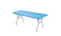 Kwik-Covers 6' Rectangle Plastic Table Covers 30' X 72', Bundle Of 5 (Light Blue)