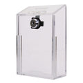 Rectangular Acrylic Donation Suggestion Collection Box Pre Drilled Holes For Wall Mounted Or Retail Countertop Tip Box With Slan