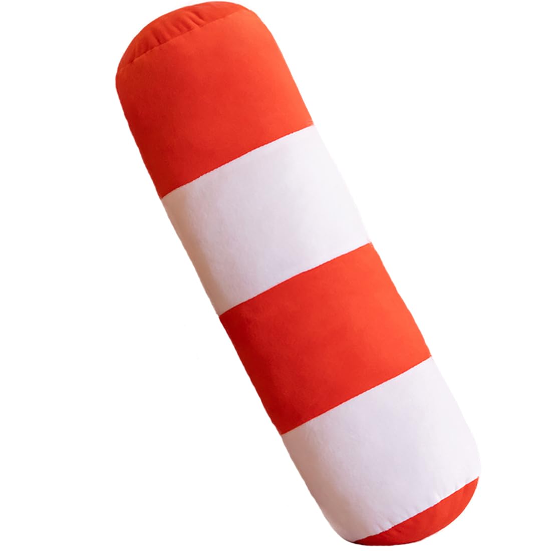 ELAINREN Funny Road Cone Plush Safety Traffic Cone Toy Pillow Soft Simulation Red Roadblock Stuffed Model Cute Plushies Roadbloc