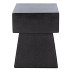Safavieh Outdoor Zen Black Mushroom Modern Concrete Accent Table