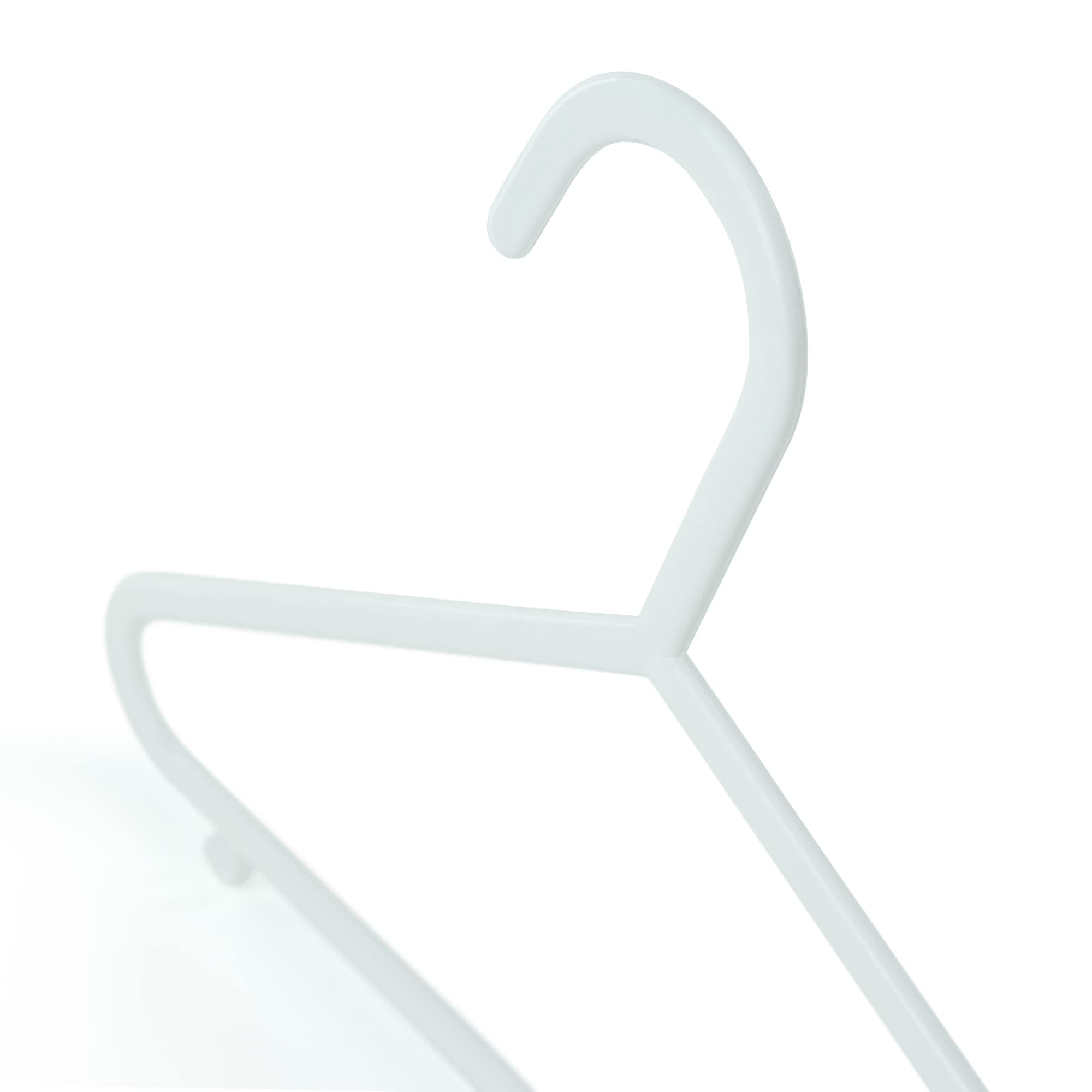 Hangerworld 18 Pack 11.8Inch White Plastic Kids Hanger - Sized For Baby, Toddler And Children