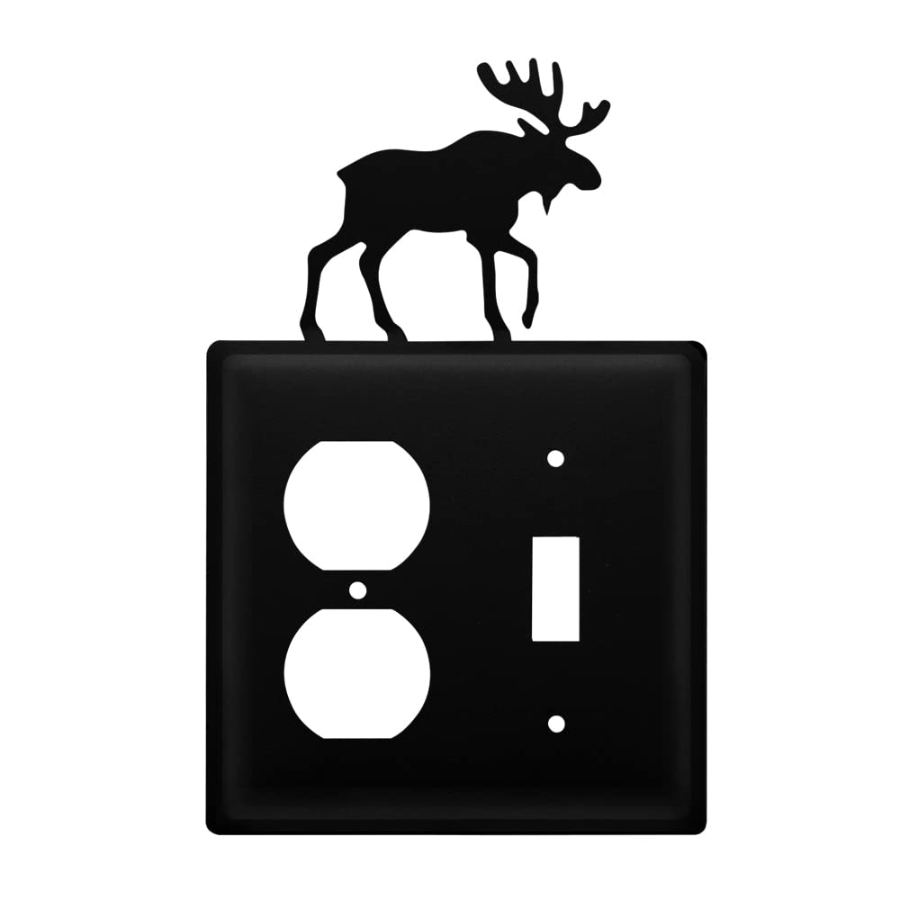 Village Wrought Iron Moose Outlet & Switch Cover