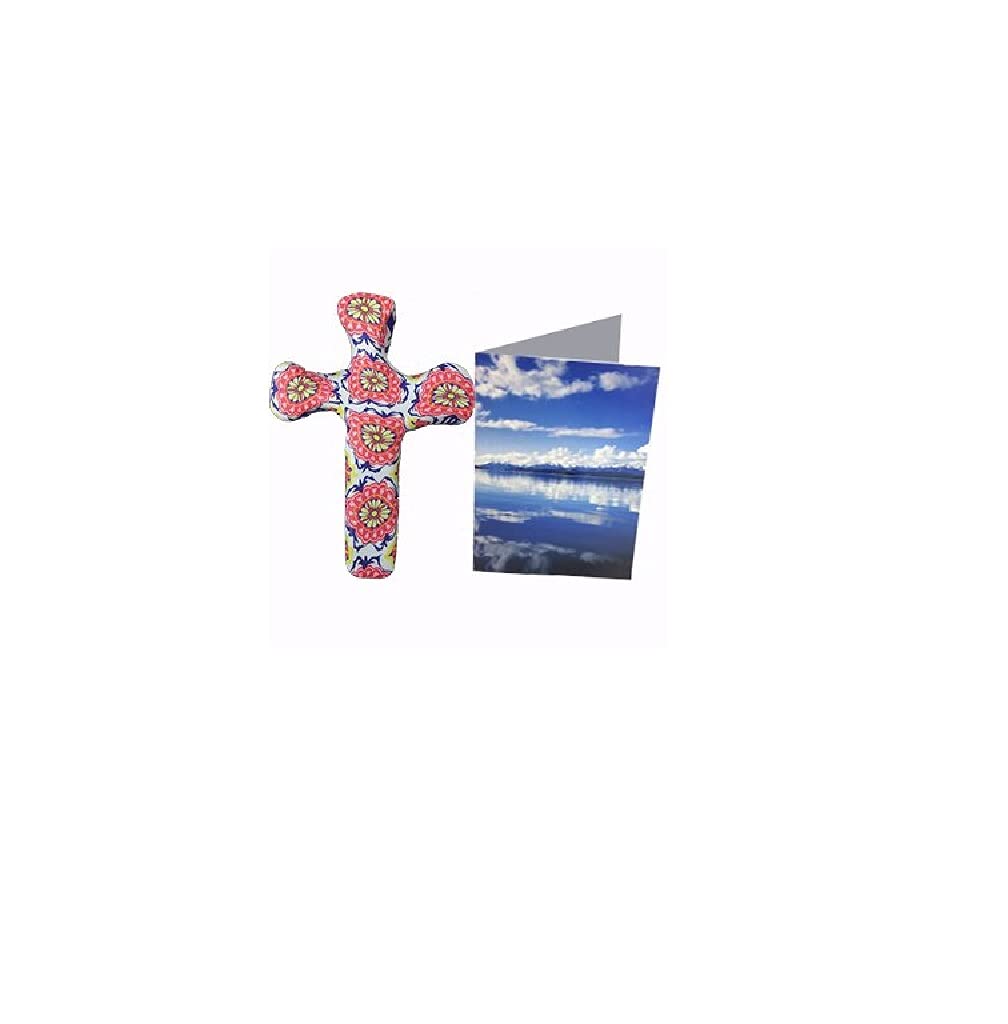 Calypso Studios by First & Main 5 Hand Held Cross, Comforting Clay, Tuscan,Multi