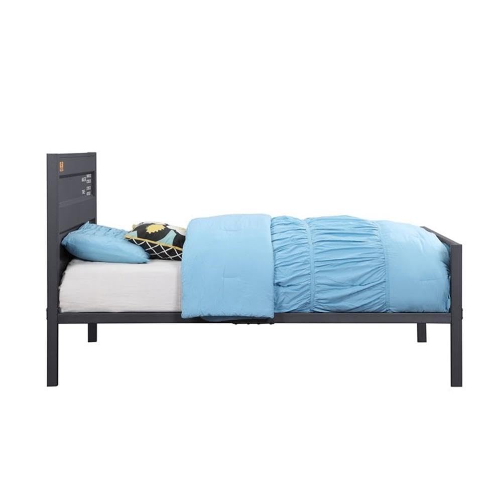 Acme Cargo Full Panel Kids Bed in Gunmetal