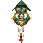 Alexander Taron 0197Sq Engstler Battery-Operated Clock-Mini Size With Music Chimes, Multi