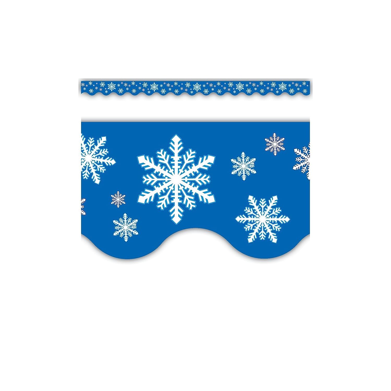 Teacher Created Resources Snowflakes Border Trim, Multi Color (4139) , 2.19 X 35 Inches