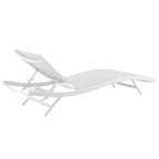 Modway Glimpse Outdoor Patio Mesh Chaise Lounge Set Of 4 In White White