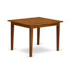 East West Furniture Milan Kitchen Dining Rectangle Wooden Table Top with Butterfly Leaf, 36x54 Inch, Saddle Brown