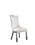Best Quality Furniture Sc270-277 Chairs, White/Silver