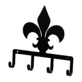Village Wrought Iron Fleur-de-lis Key Holder Key Hooks