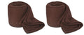 Wavva Plain Fleece 2 Single Bed BlanketsBrown (Set of 2)
