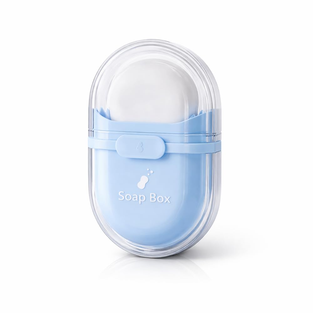 Shredha Portable Travel Soap Holder | Leakproof Soap Case Box For Bathroom, Gym, Travel, Hiking & Outdoor Use