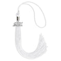 Endea Graduation Single Color Tassel with Silver Date Drop (White, 2021)