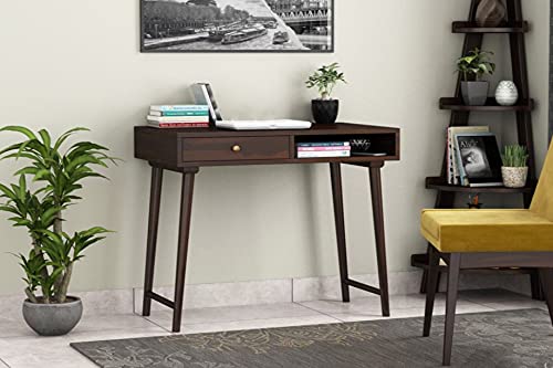 Home Furniture Hard Solid Wood Wooden Writing Study Table For Home And Office | Study Desk (Table, Walnut Finish)