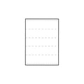 Tabbies 59531 Transcription Label, Ruled, 5/Sheet, 8-1/2-Inch X2-Inch ,100/Bx, We