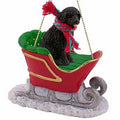 Portuguese Water Dog Sleigh Ride Christmas Ornament - Delightful!